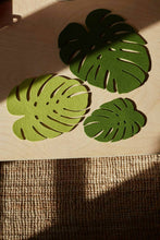 Load image into Gallery viewer, Merino Wool Felt Medium Monstera Leaf Trivet