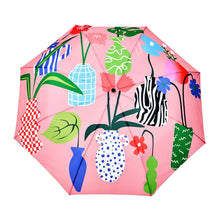 Load image into Gallery viewer, Vases Pattern Compact Eco-Friendly Duckhead Umbrella