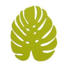 Load image into Gallery viewer, Merino Wool Felt Medium Monstera Leaf Trivet