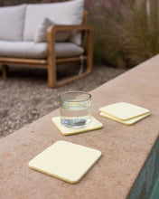 Load image into Gallery viewer, Bierfilzl Merino Wool Square Coaster 4 Pack in Limoncello