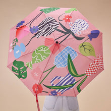 Load image into Gallery viewer, Vases Pattern Compact Eco-Friendly Duckhead Umbrella