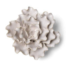 Load image into Gallery viewer, Ivory Sea Lettuce Ceramic Flowers - Handcrafted Boxed Art