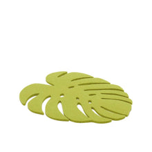 Load image into Gallery viewer, Merino Wool Felt Medium Monstera Leaf Trivet