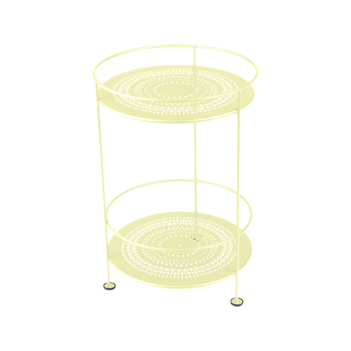 Fermob GUINGUETTE Pedestal Table in Frosted Lemon