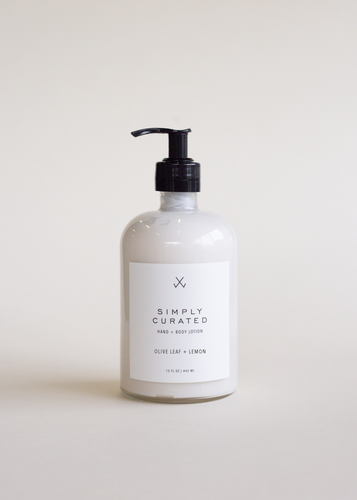 Olive Leaf + Lemon Hand + Body Lotion